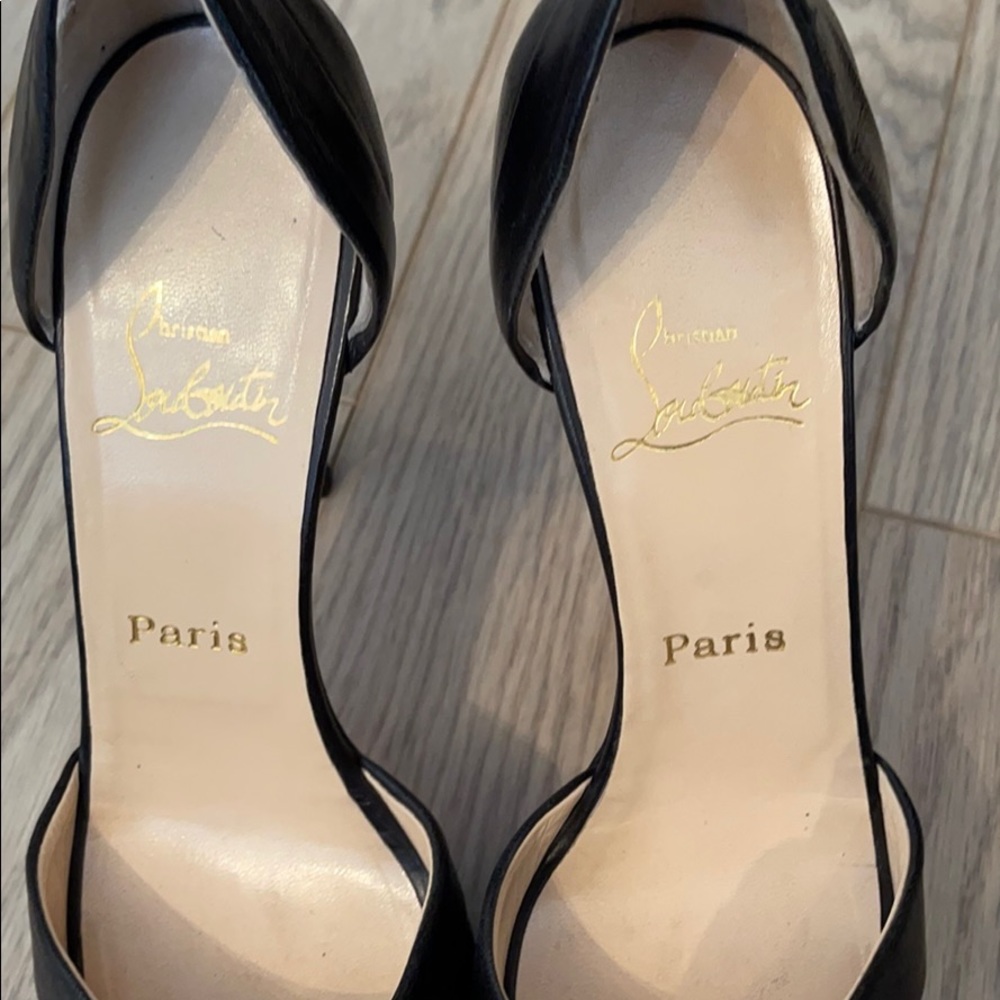 Christian Louboutin Armadillo crepe leather heels - Picture 4 of 7